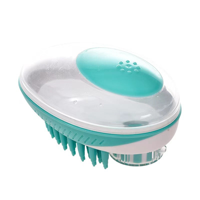Silicone Pet Bathing Brush with Massage Feature