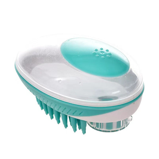 Silicone Pet Bathing Brush with Massage Feature