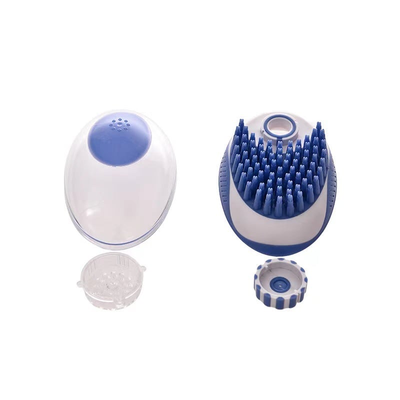 Silicone Pet Bathing Brush with Massage Feature