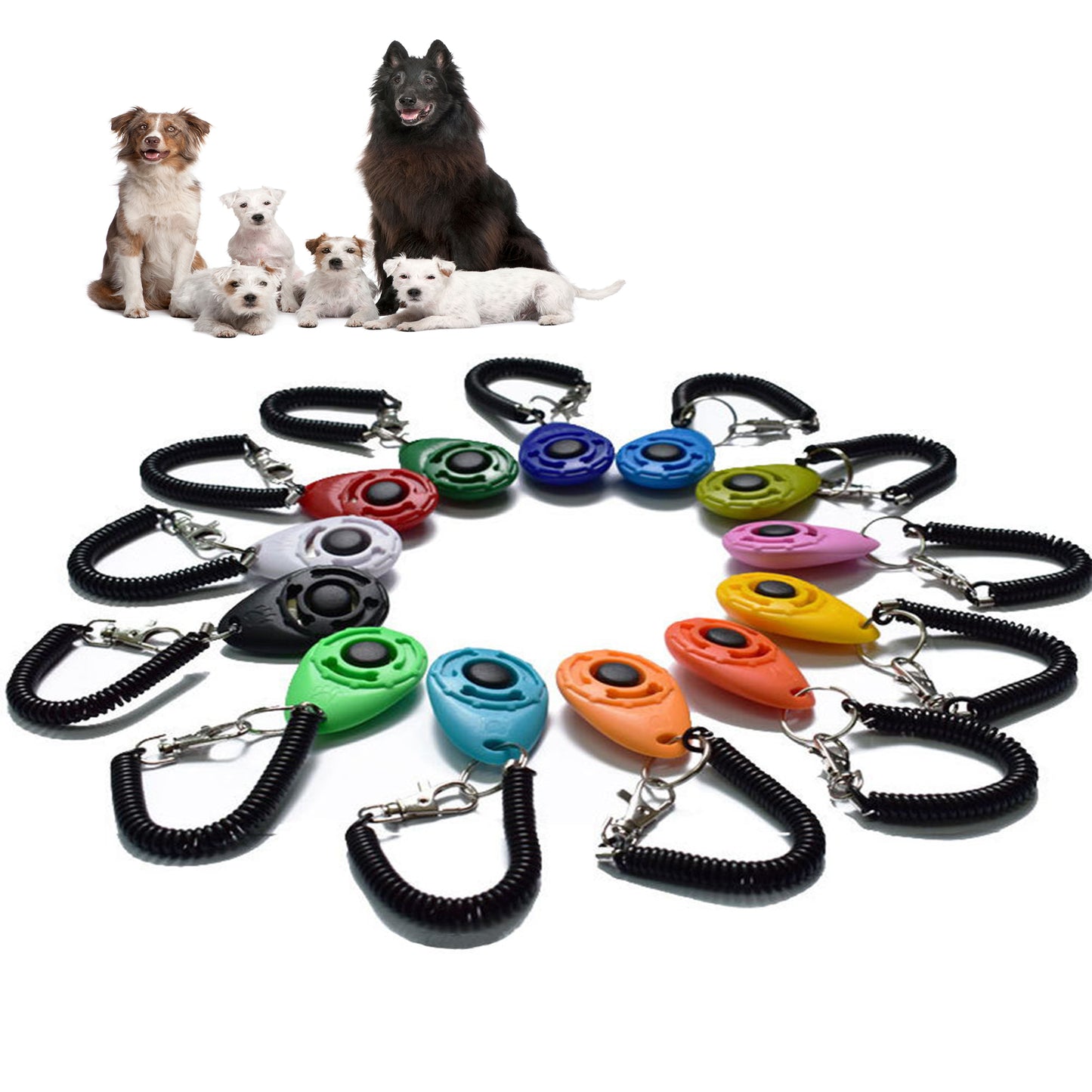 Adjustable Pet Training Clicker and Strap