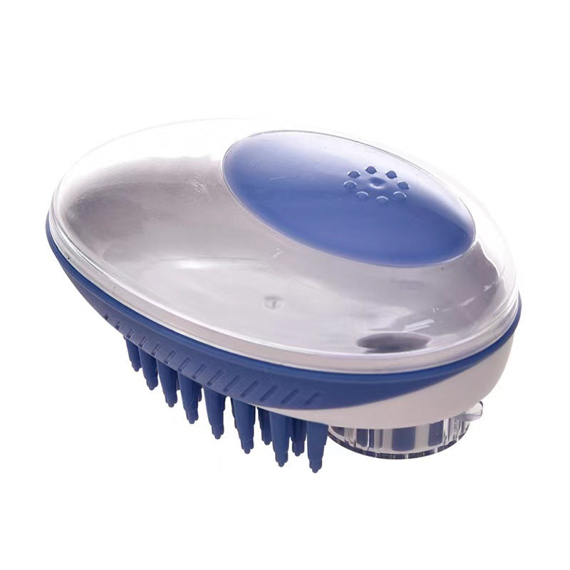 Silicone Pet Bathing Brush with Massage Feature